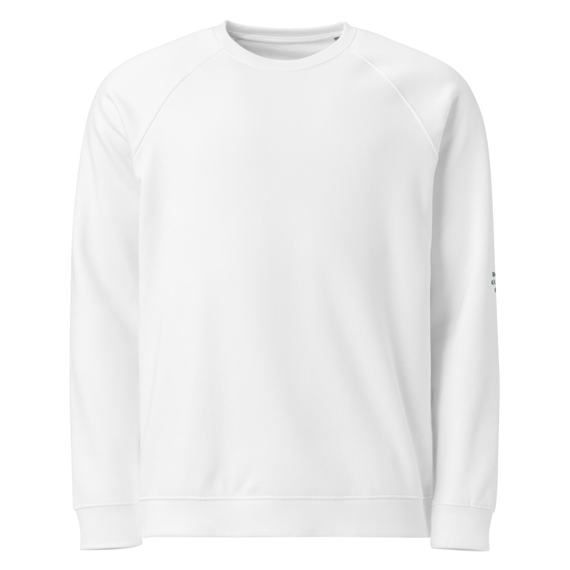 Unisex organic raglan sweatshirt - T - SHIRT DESIGN NOW
