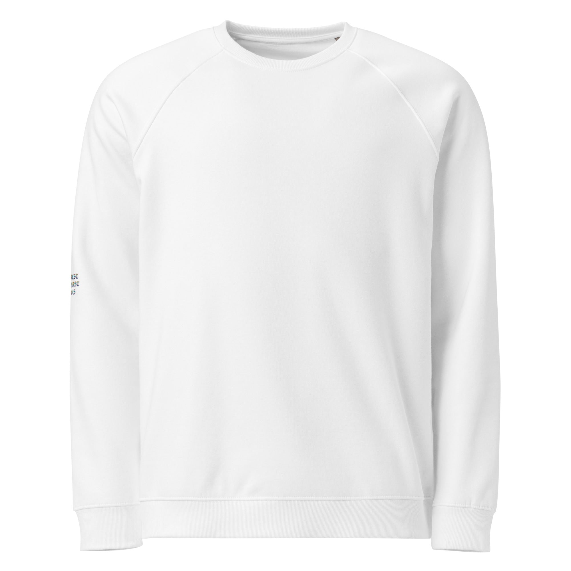 Unisex organic raglan sweatshirt - T - SHIRT DESIGN NOW